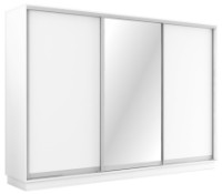 Dulap cu uşi glisante Mobildor-Lux Fox Chipboard/Mirror 300x220 White (fox7547)