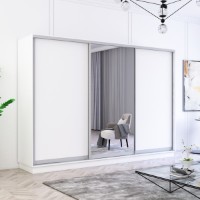 Шкаф-купе Mobildor-Lux Fox Chipboard/Mirror 320x220 White (fox7240) фото №3 — интернет-магазин Desire.md