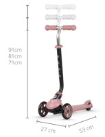 Trotinetă Qplay Sema Pink imaginea #6 — magazin online Desire.md