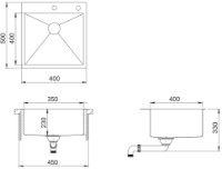 Кухонная мойка SanDonna HD4050 Black фото №2 — интернет-магазин Desire.md