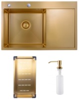 Кухонная мойка SanDonna HD7850 Gold