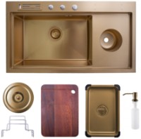 Кухонная мойка SanDonna HD9250 Gold