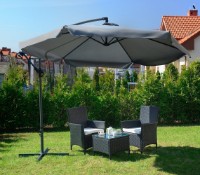 Umbrelă de gradină FunFit 300cm Grey (3054) imaginea #4 — magazin online Desire.md