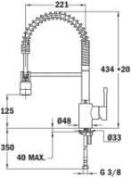 Смеситель для кухни Teka ARK 937 Chrome фото №2 — интернет-магазин Desire.md