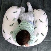 Pernă pentru alaptare BabyJem Pillow Botanic Leaves (082) imaginea #2 — magazin online Desire.md