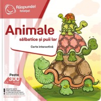 Развивающая книжка для малышей Raspundel Istetel Animale salbatice si puii lor (9788076880986)