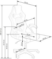 Офисное кресло Halmar Berkel Black/Red фото №3 — интернет-магазин Desire.md