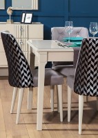 Set masă și scaune Moda Life Vivaldi 168x75x91cm + 6 Chaır Black Grey imaginea #5 — magazin online Desire.md