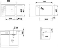 Chiuvetă de bucătărie Blanco Elon XL 6 S (524851) imaginea #2 — magazin online Desire.md