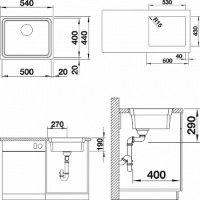 Chiuvetă de bucătărie Blanco Etagon 500-IF (521840) imaginea #2 — magazin online Desire.md