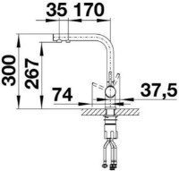 Смеситель для кухни Blanco Fontas II Filter (523135) фото №2 — интернет-магазин Desire.md