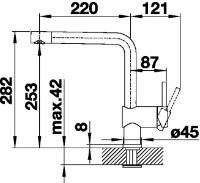 Baterie bucătărie Blanco Linus (516702) imaginea #3 — magazin online Desire.md