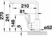 Смеситель для кухни Blanco Mila (526657) фото №3 — интернет-магазин Desire.md