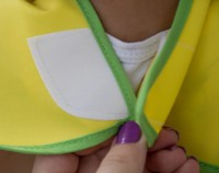 Bavețică BabyJem Poly Large Bib Yellow (029) imaginea #2 — magazin online Desire.md