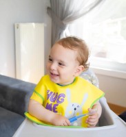 Bavețică BabyJem Poly Large Bib Yellow (029) imaginea #3 — magazin online Desire.md