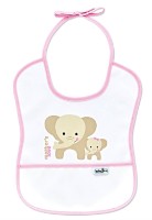 Слюнявчик BabyJem Poly Small Bib Pink (030) фото №1 — интернет-магазин Desire.md