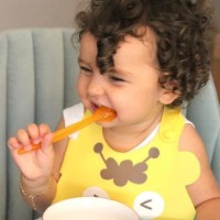 Bavețică BabyJem Soft Yellow (626) imaginea #2 — magazin online Desire.md