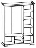 Шкаф Gerbor Кентуки SZF5D2S Альпийский Белый фото №2 — интернет-магазин Desire.md