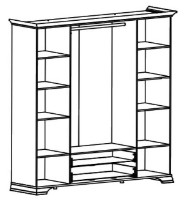 Шкаф Gerbor Кентуки SZF6D2S Альпийский Белый фото №2 — интернет-магазин Desire.md