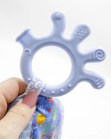 Inel gingival BabyJem Patchwork Blue (741) imaginea #5 — magazin online Desire.md