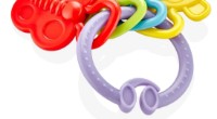 Inel gingival BabyJem Rattle Teether Violet (644) imaginea #2 — magazin online Desire.md