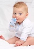 Inel gingival BabyJem Scratch Gloves Blue (612) imaginea #2 — magazin online Desire.md