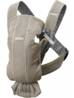 Marsupiu pentru copii BabyBjorn Mini Greige (021002E) imaginea #6 — magazin online Desire.md