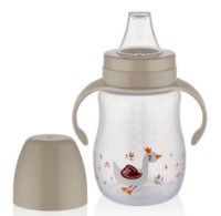 Cana cu pai BabyJem Beige 250ml (749) imaginea #2 — magazin online Desire.md