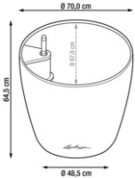 Ghiveci Lechuza Classico Color 70 Sand Brown imaginea #3 — magazin online Desire.md