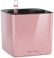 Ghiveci Lechuza Cube Glossy 14 Cashmere Cream Glitter imaginea #1 — magazin online Desire.md