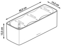 Цветочный горшок Lechuza Cube Glossy Triple Charcoal фото №3 — интернет-магазин Desire.md