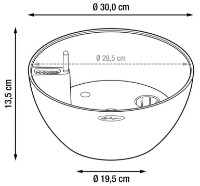 Цветочный горшок Lechuza Cubeto Color 30 Stone Gray фото №3 — интернет-магазин Desire.md