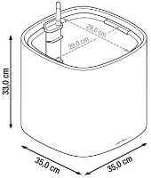 Ghiveci Lechuza Pila Planter Color Light Grey imaginea #4 — magazin online Desire.md