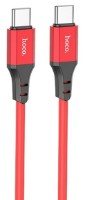 Cablu USB Hoco X86 Spear Type-C to Type-C Red