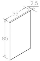 Зеркало для ванной Orka Capetown 85x55 Black (17556) фото №2 — интернет-магазин Desire.md