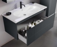 Шкаф с умывальником Orka Likya 60 Antracite (05281) фото №2 — интернет-магазин Desire.md