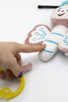 Jucărie pentru pătuturi si carucioare BabyJem Butterfly Pink (831) imaginea #2 — magazin online Desire.md