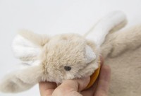 Мягкая игрушка с системой крепления пустышки BabyJem Rabbit Stone (813) фото №2 — интернет-магазин Desire.md