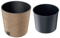 Цветочный горшок Prosperplast Furu Round Low ECO Wood DFR250W-4665W фото №2 — интернет-магазин Desire.md