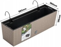 Ghiveci Prosperplast Rato Case W DRC600W-S433 imaginea #3 — magazin online Desire.md