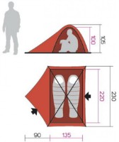 Палатка Hannah Falcon 2 Treetop фото №3 — интернет-магазин Desire.md