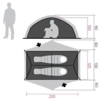Палатка Hannah Tercel 2 Light Treetop фото №3 — интернет-магазин Desire.md