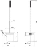 Perie WC Imprese Brenta ZMK081906260 imaginea #2 — magazin online Desire.md