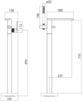 Baterie pentru cadă Imprese Deira ZMK112009060 imaginea #2 — magazin online Desire.md