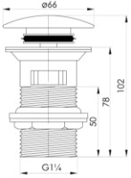 Донный клапан Imprese Hydrant ZMK031806500 фото №2 — интернет-магазин Desire.md