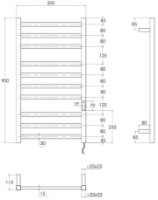 Полотенцесушитель Imprese i-Heat IHS509010121 фото №2 — интернет-магазин Desire.md