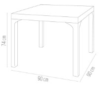 Masă Irak Plastik Chocolate HM710 imaginea #2 — magazin online Desire.md