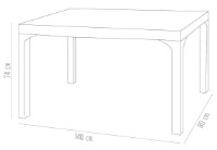 Садовый стол Irak Plastik Cappucino HM725 фото №2 — интернет-магазин Desire.md