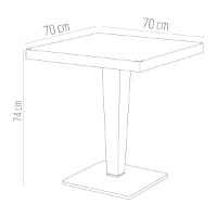 Masă Irak Plastik Chocolate HM700 imaginea #2 — magazin online Desire.md