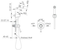 Гигиенический душ Imprese Podzima Ledove ZMK01170112 фото №2 — интернет-магазин Desire.md